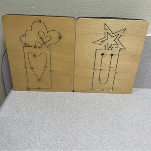 Bookmark Star & Heart Ellison Educational Equip Accucut Wood Dies 6"x5" Crafts